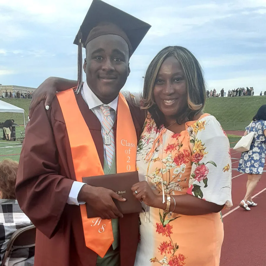 Dr. Caldwell Page celebrating a graduation milestone